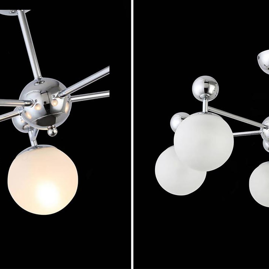 Потолочная люстра Demian Chrome Chandelier