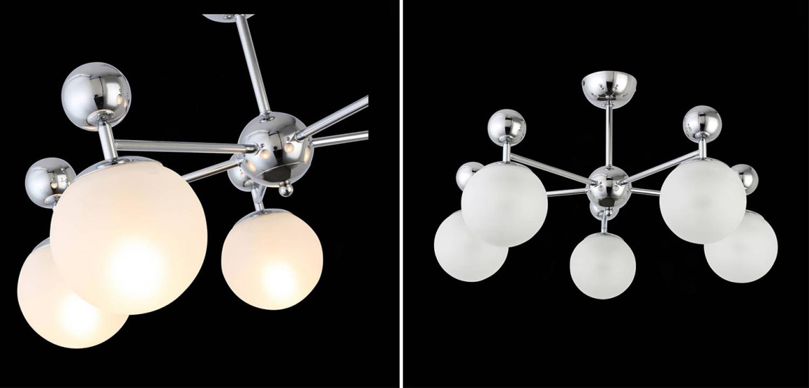 Потолочная люстра Demian Chrome Chandelier