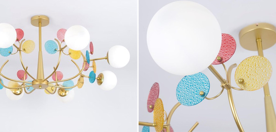 Потолочная Люстра MATISSE Multi glass 8 плафонов