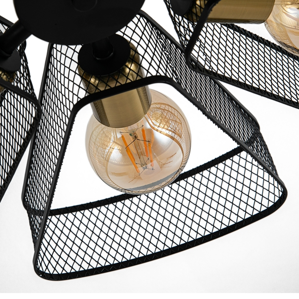 Потолочная люстра в стиле лофт Amber