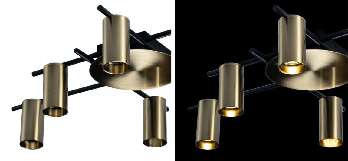 Потолочный светильник Aigle Ceiling Light 6 Латунь