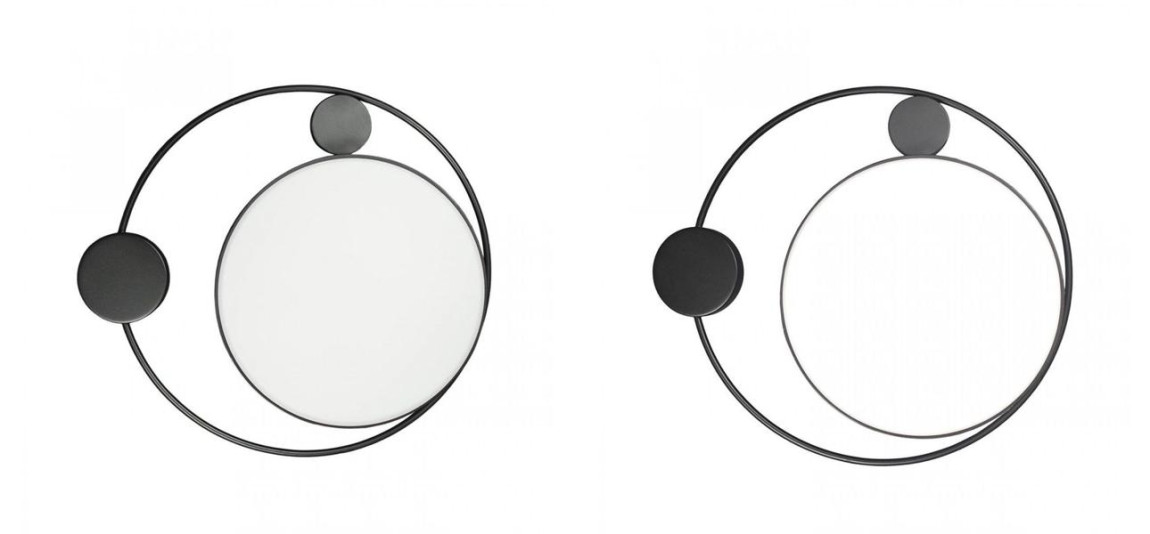 Потолочный светильник Black Saturn Two satellites D 50