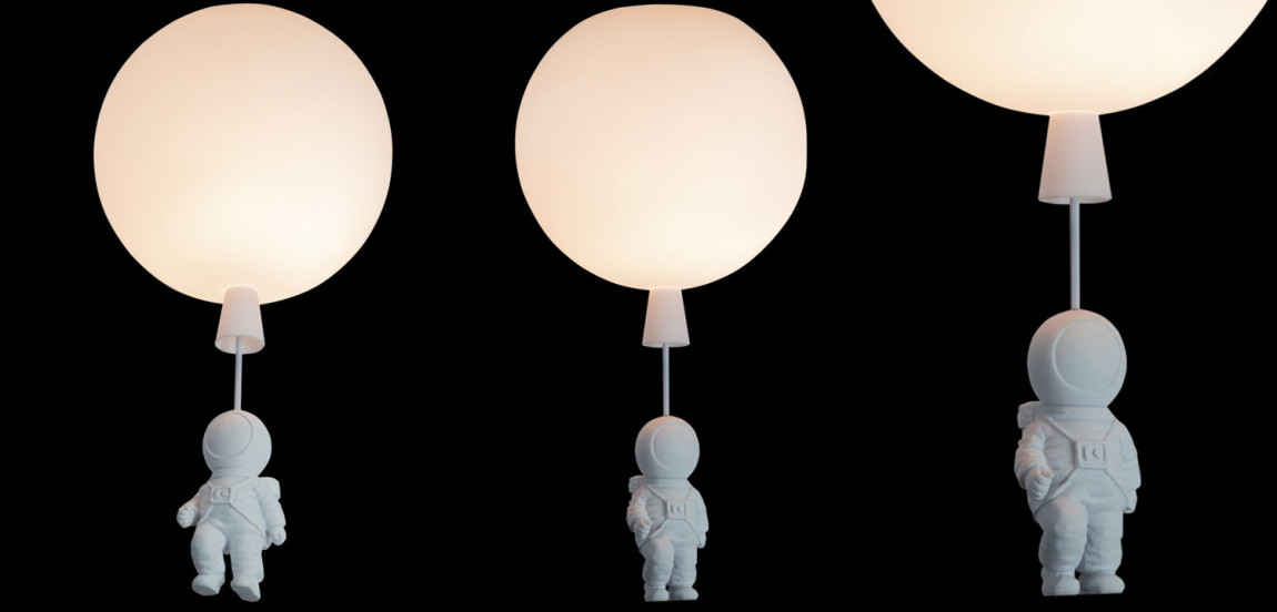 Потолочный светильник Cosmonaut white ball