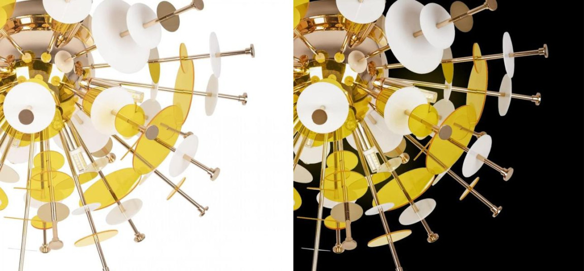 Потолочный светильник Dandelion Yellow диаметр 60