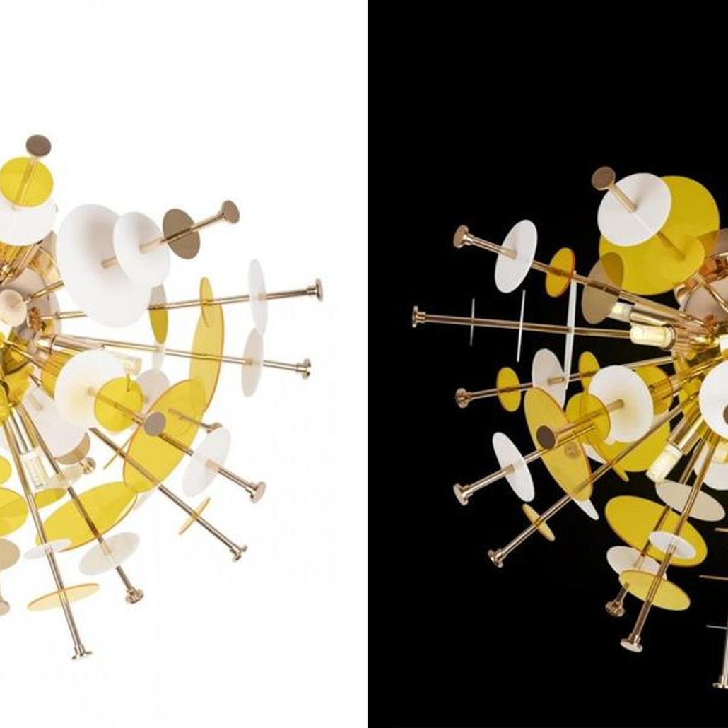Потолочный светильник Dandelion Yellow диаметр 60