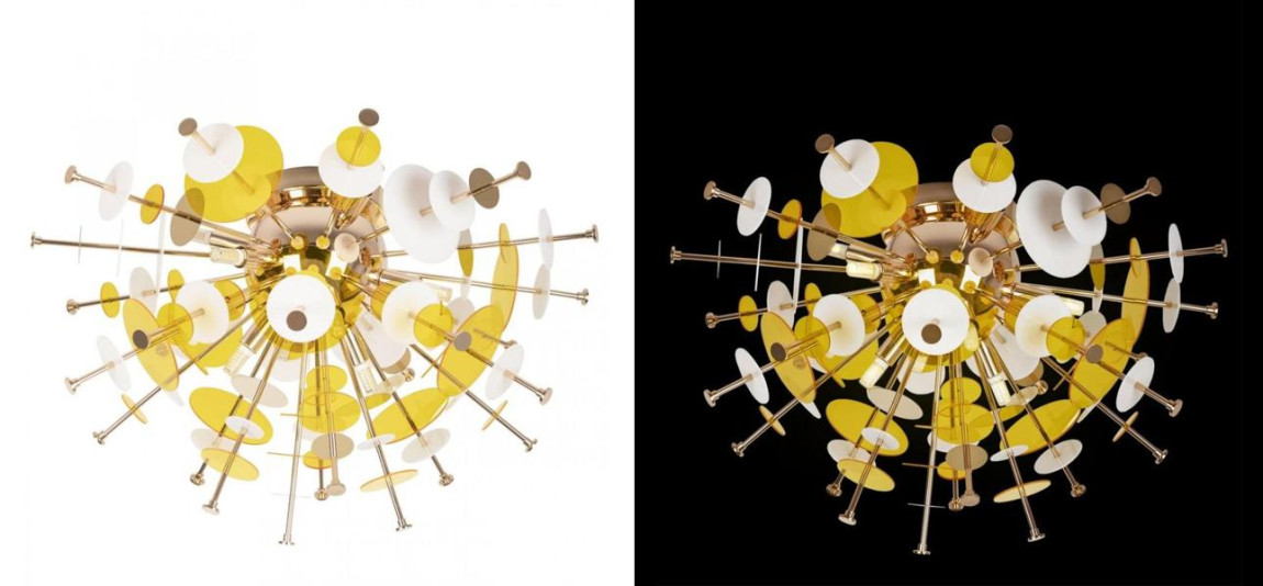 Потолочный светильник Dandelion Yellow диаметр 60