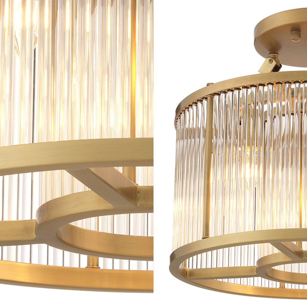 Потолочный светильник Eichholtz Ceiling Lamp Bernardi S Brass