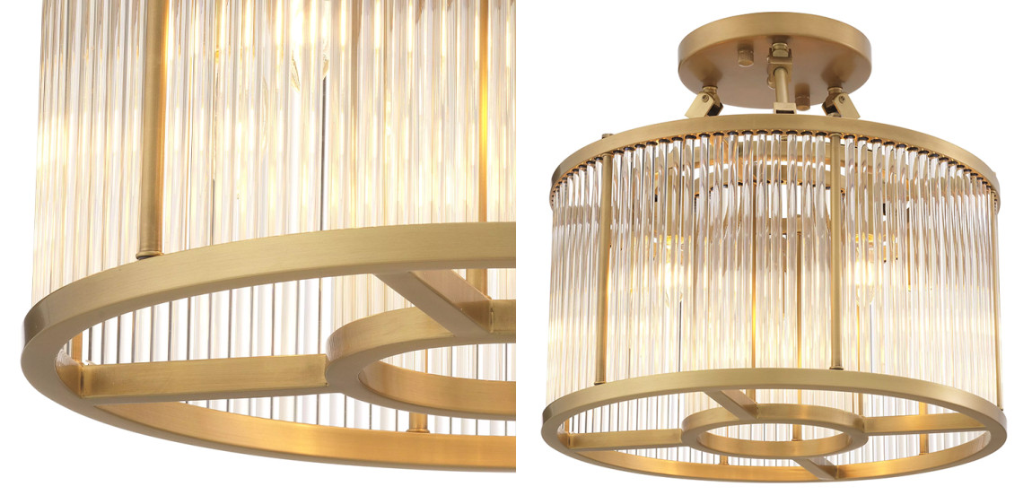 Потолочный светильник Eichholtz  Ceiling Lamp Bernardi S Brass