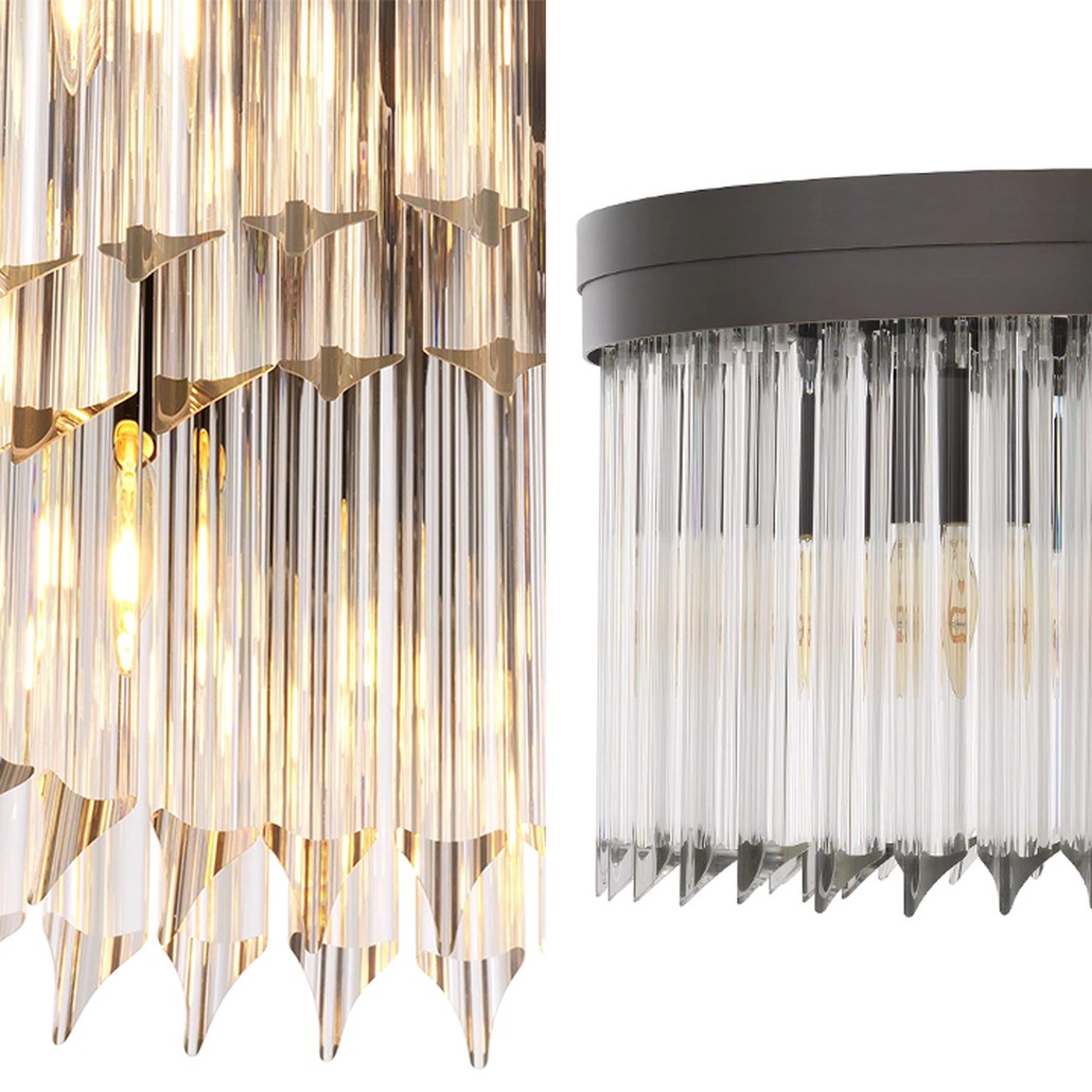 Потолочный светильник Eichholtz Ceiling Lamp Evina Bronze