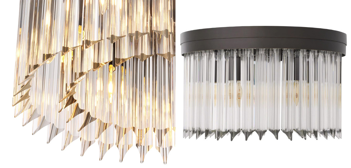 Потолочный светильник Eichholtz Ceiling Lamp Evina Bronze