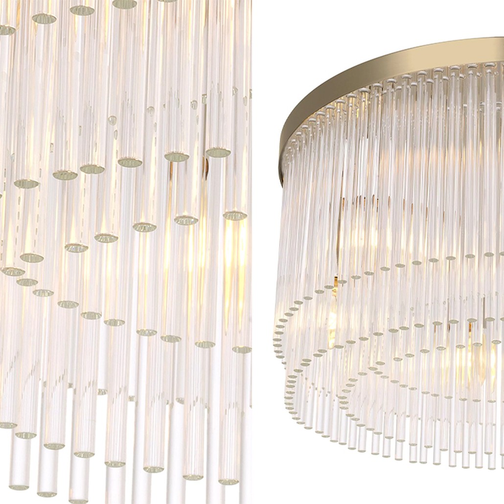 Потолочный светильник Eichholtz Ceiling Lamp Hector Brass