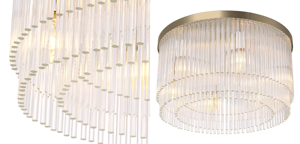 Потолочный светильник Eichholtz Ceiling Lamp Hector Brass