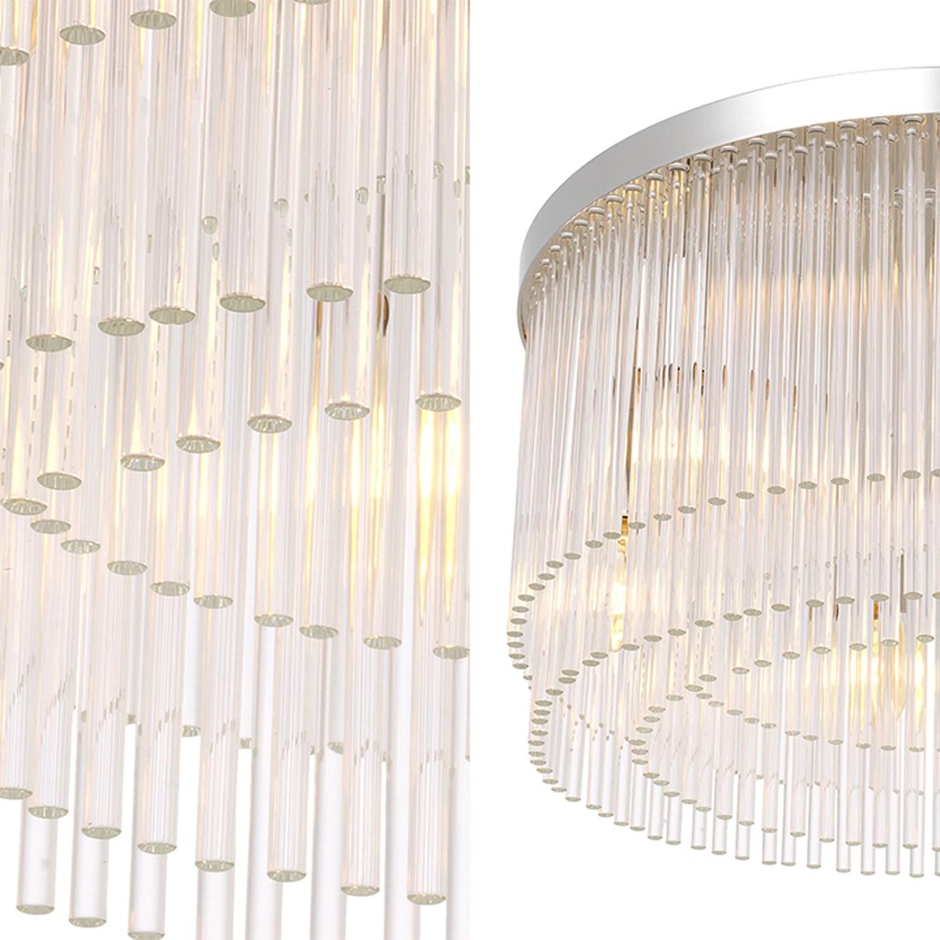 Потолочный светильник Eichholtz Ceiling Lamp Hector Nickel