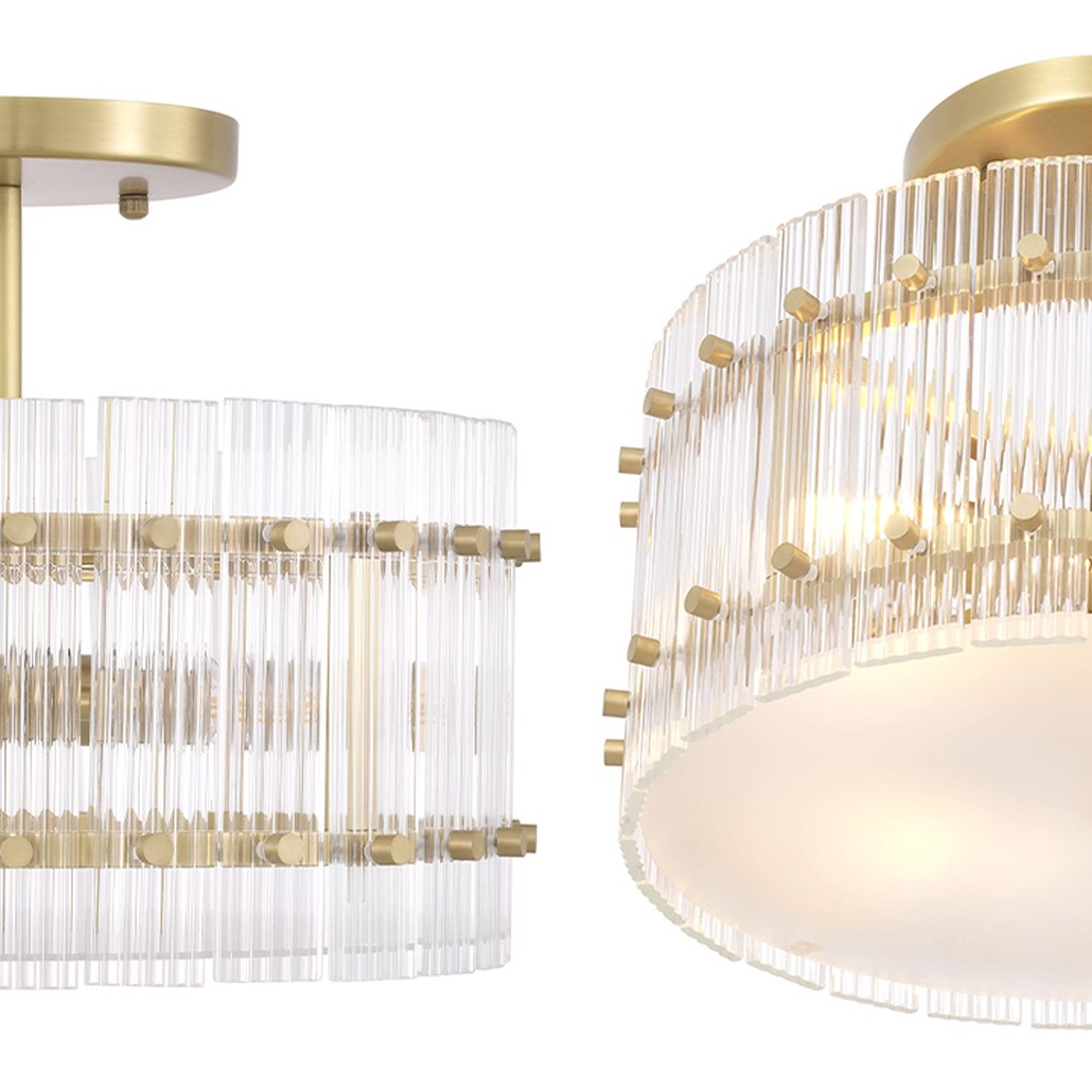 Потолочный светильник Eichholtz Ceiling Lamp Ruby Round Brass