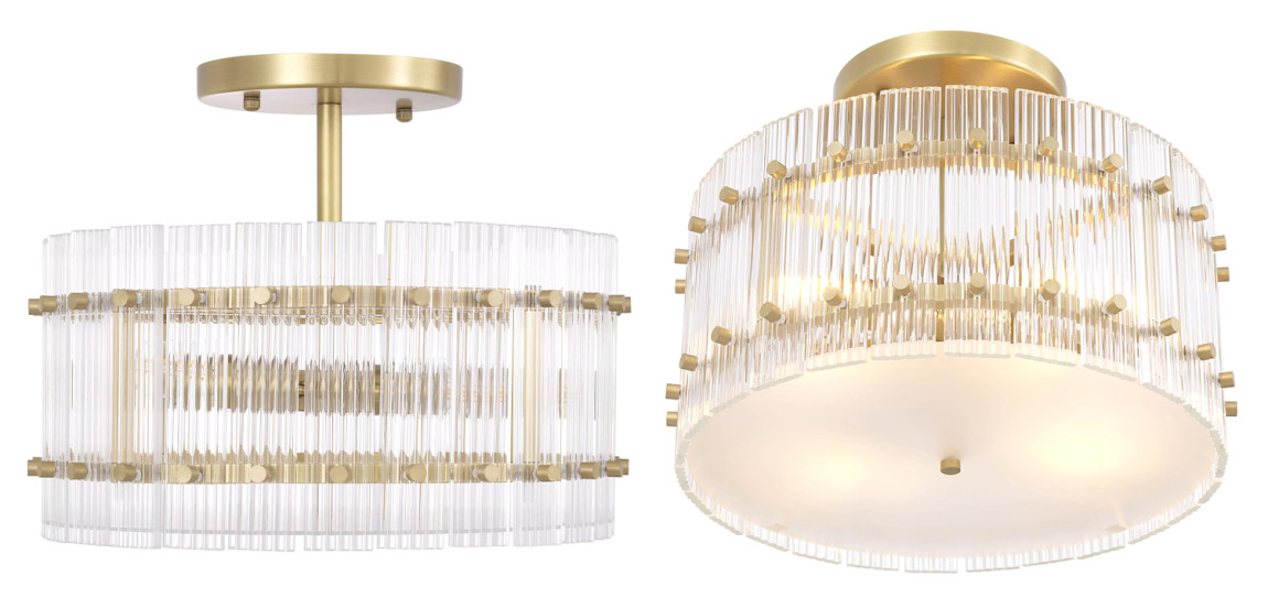 Потолочный светильник Eichholtz Ceiling Lamp Ruby Round Brass