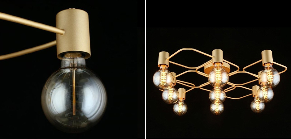 Потолочный светильник Galvanize На 9 ламп