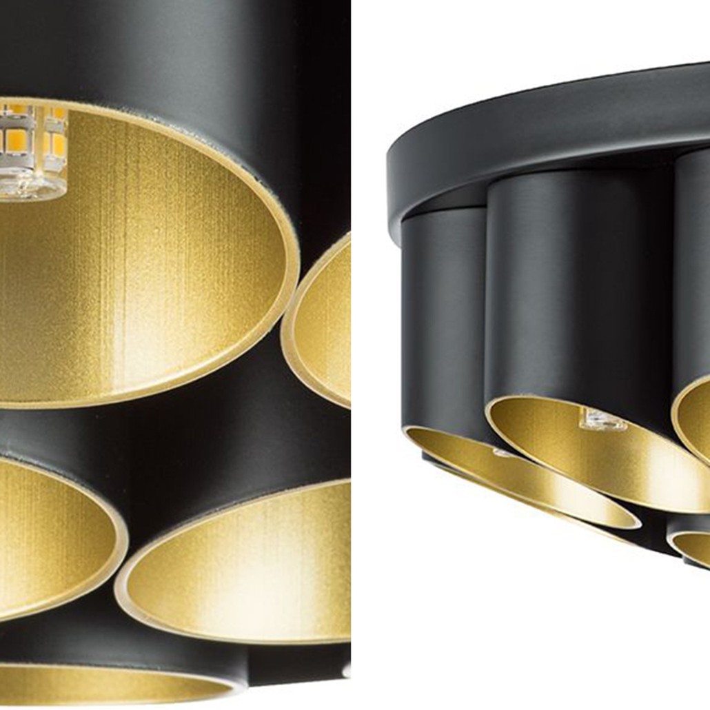 Потолочный светильник Garbi Black Pipe Organ Ceiling Lamp 22