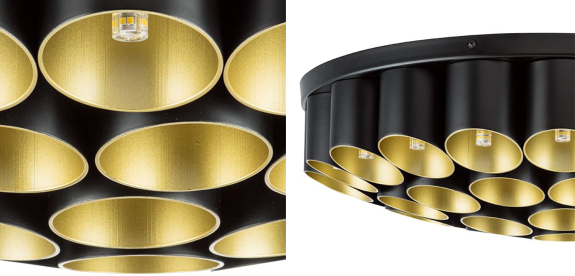 Потолочный светильник Garbi Black Pipe Organ Ceiling Lamp 40