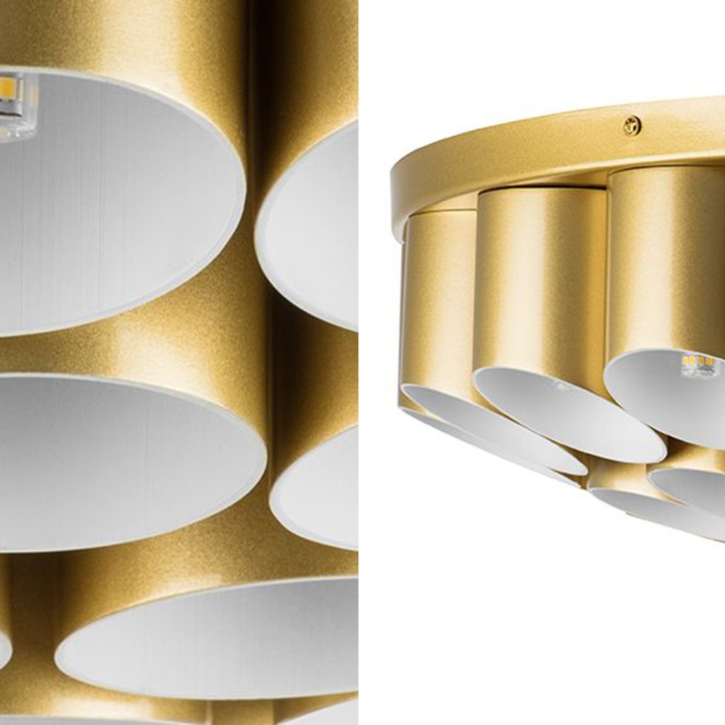 Потолочный светильник Garbi Gold Pipe Organ Ceiling Lamp 40