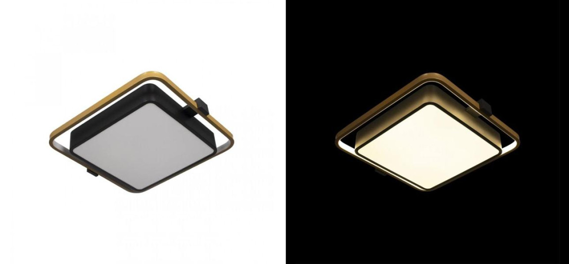 Потолочный светильник Gold Square Saturn