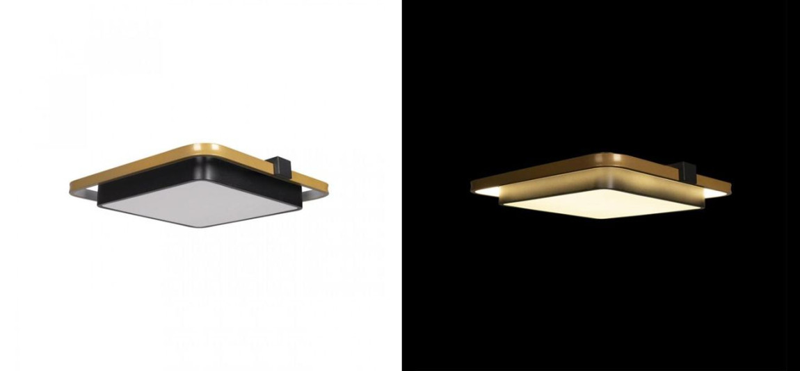 Потолочный светильник Gold Square Saturn