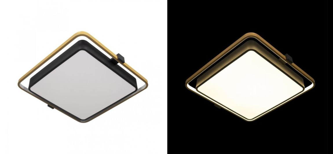 Потолочный светильник Gold Square Saturn
