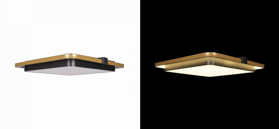 Потолочный светильник Gold Square Saturn