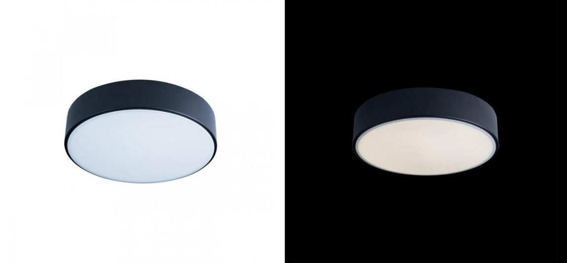 Потолочный светильник Maelis Black диаметр 23