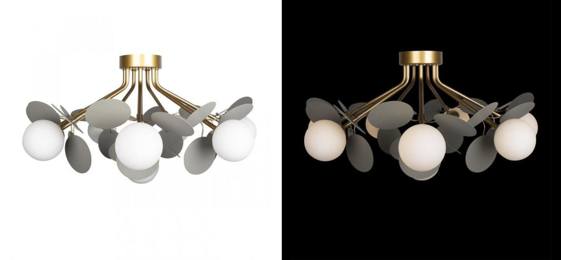 Потолочный светильник MATISSE Chandelier Aster Gray