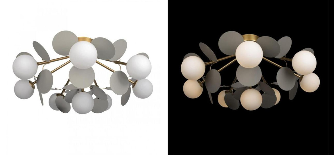 Потолочный светильник MATISSE Chandelier Aster Gray