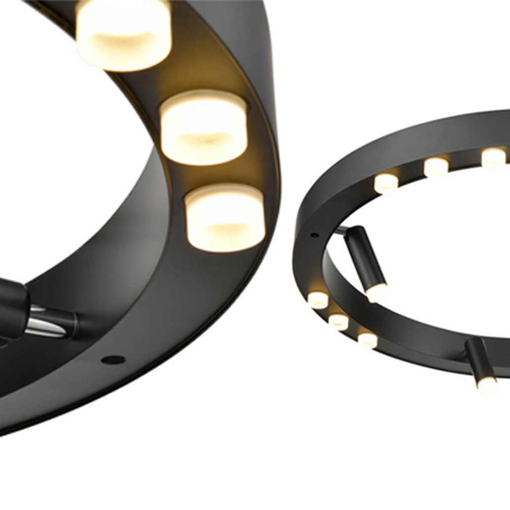Потолочный светильник Rigor & Conciseness Lighting Black Disk