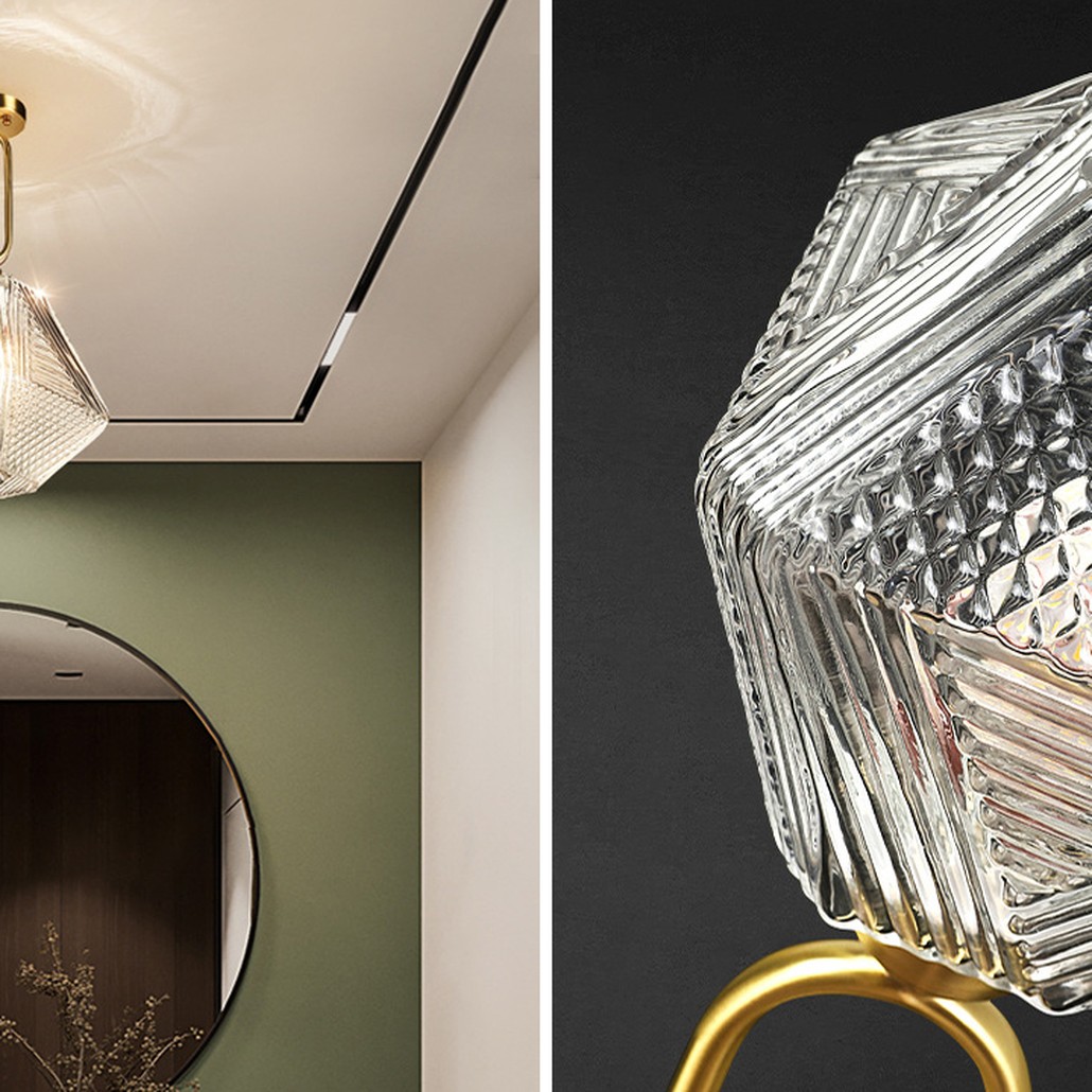 Потолочный светильник Ruell Glass Ceiling Lamp