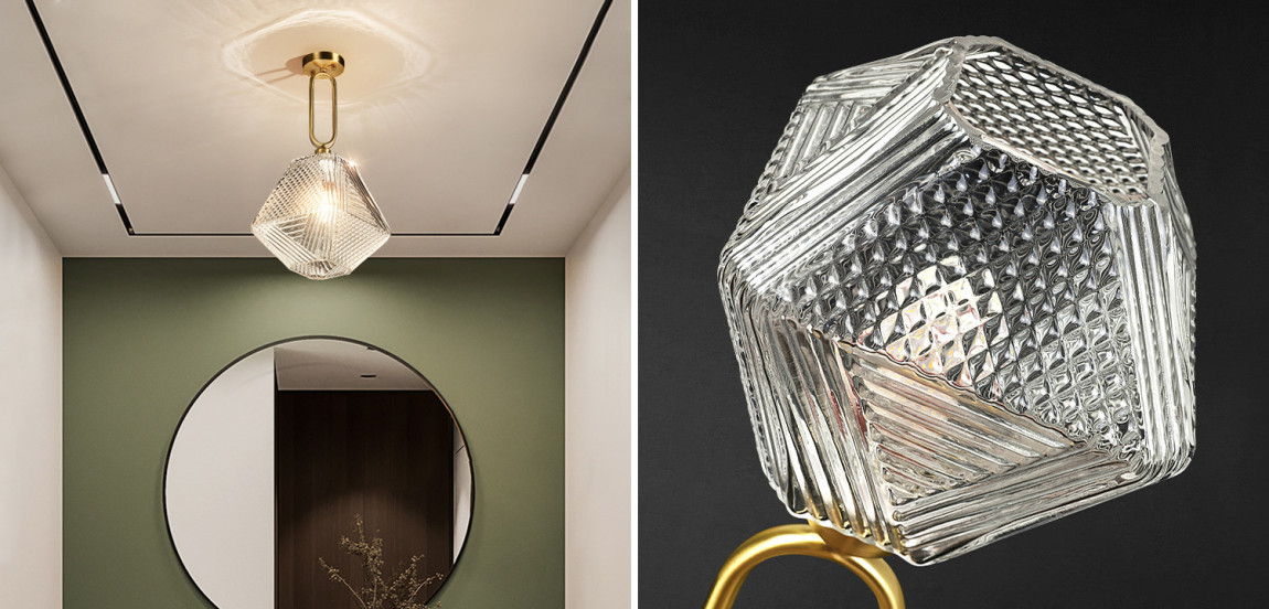 Потолочный светильник Ruell Glass Ceiling Lamp
