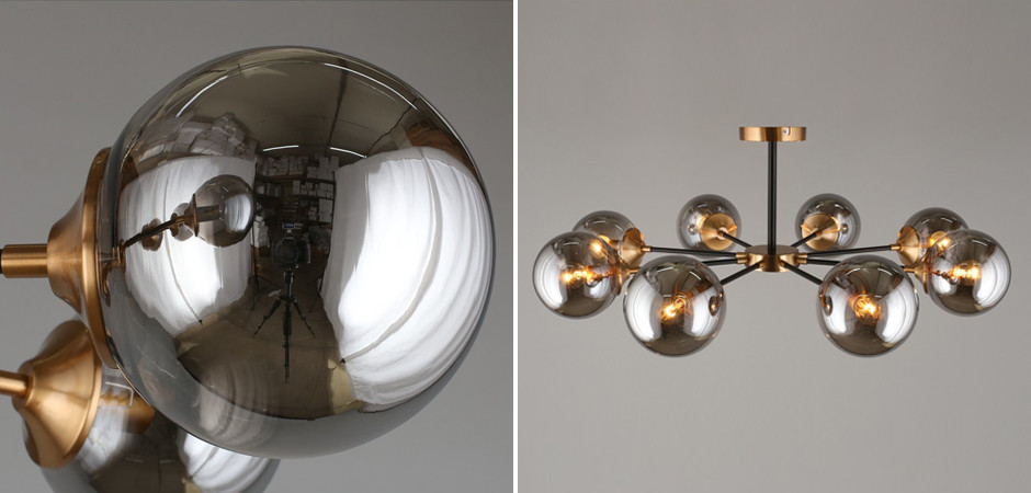 Потолочный светильник Smoky Sphere Black