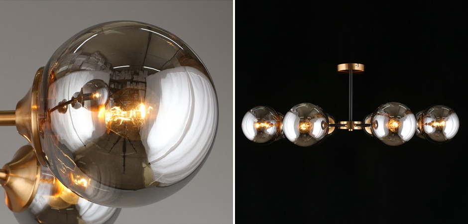 Потолочный светильник Smoky Sphere Black