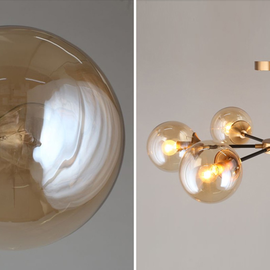 Потолочный светильник Smoky Sphere Champagne
