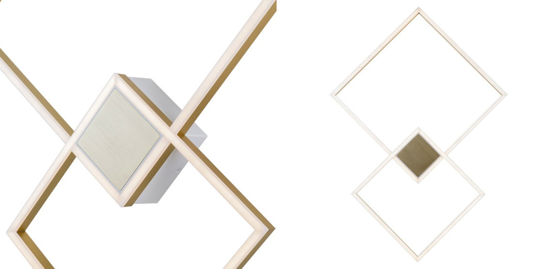 Потолочный светильник Squares Two Geometrical Shape Ceiling Light