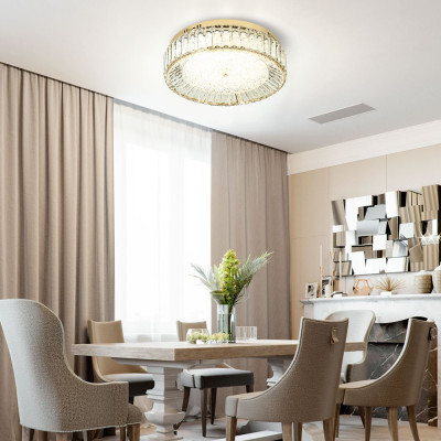 Потолочный светильник Stephane Glass Gold Ceiling Lamp 50