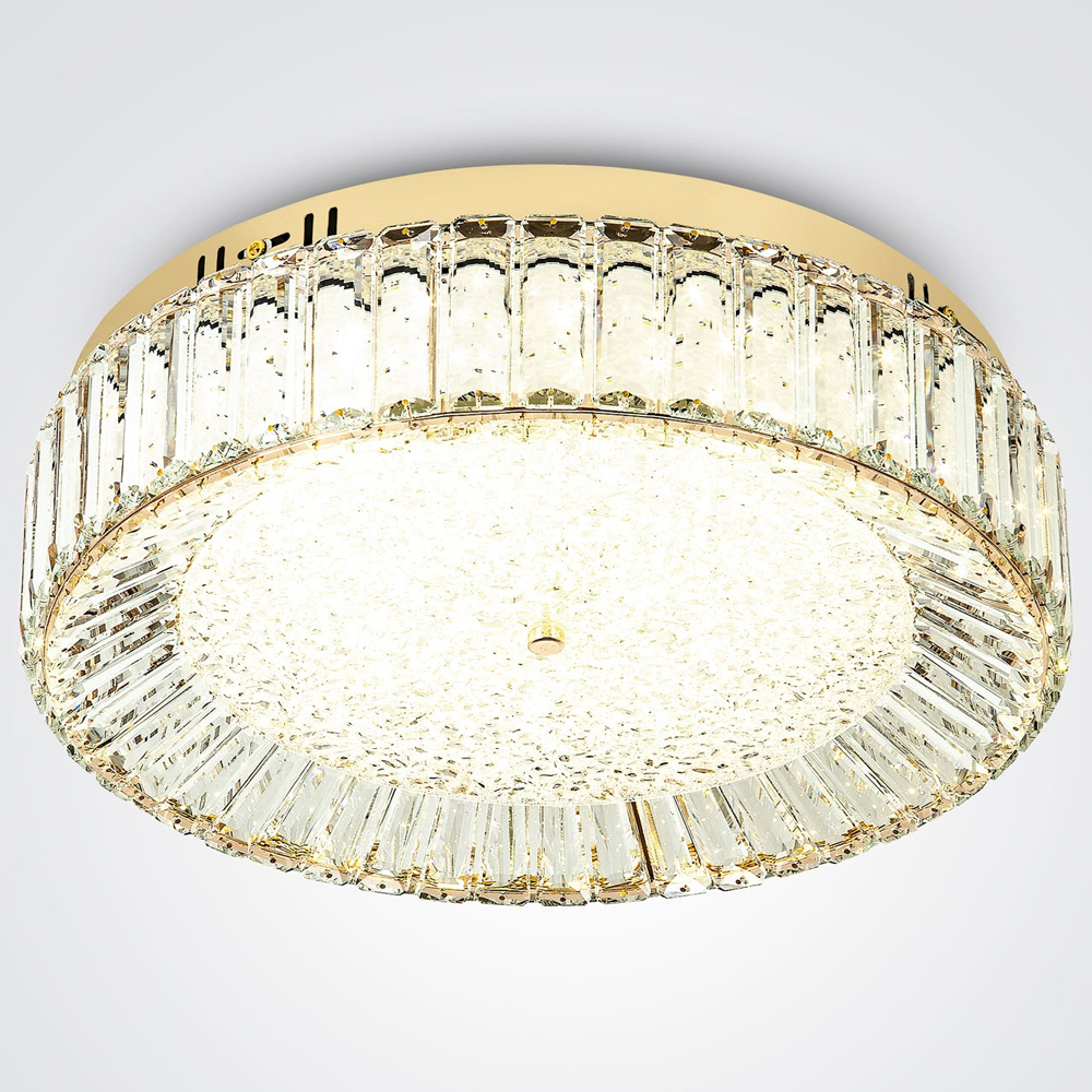 Потолочный светильник Stephane Glass Gold Ceiling Lamp 50