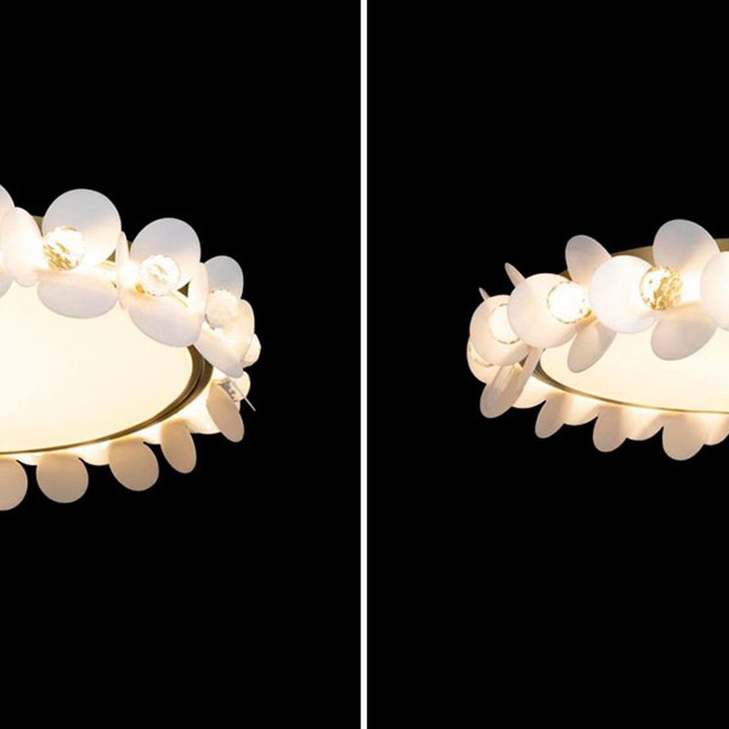 Потолочный светильник Белые Цветы White Flowers Ceiling lamp D 48