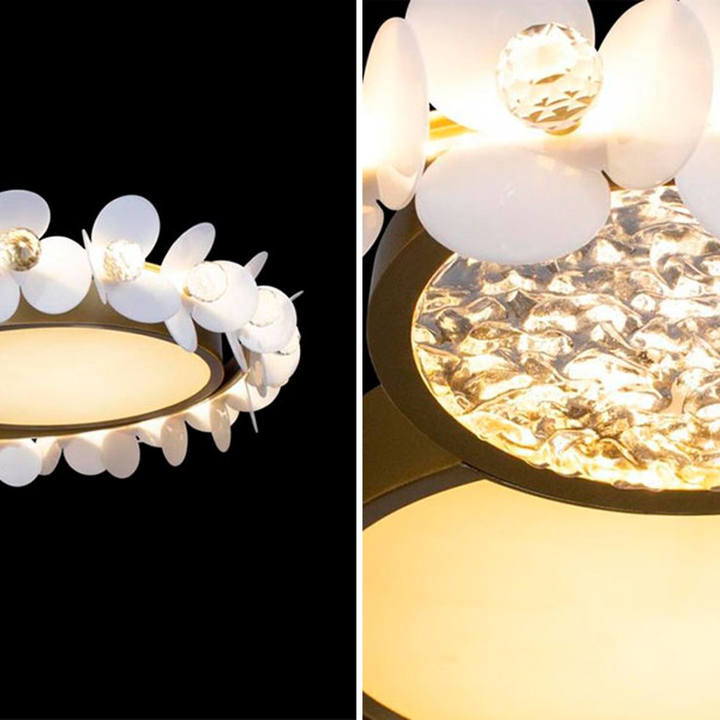 Потолочный светильник Белые Цветы White Flowers Ceiling lamp D 56