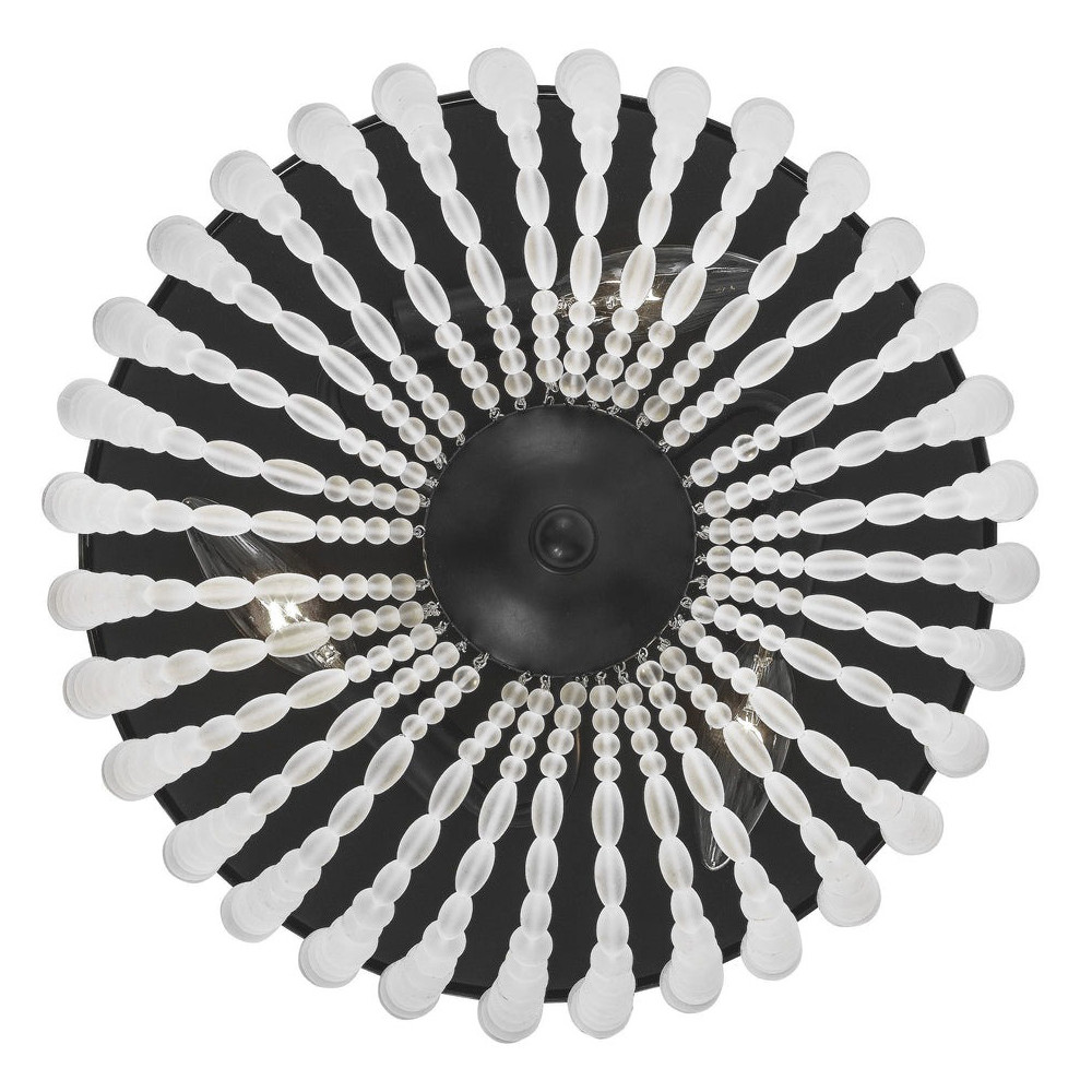 Потолочный светильник круглый с стеклянными бусинами Uniformity