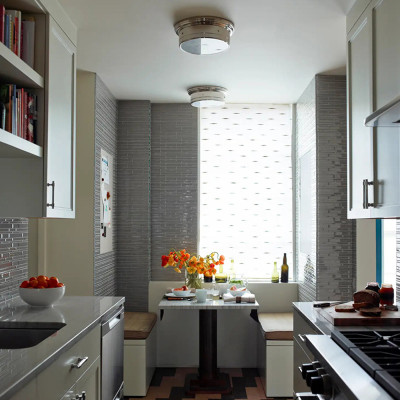 Потолочный светильник круглый цвета состаренная латунь Modern Simple Ceiling Light