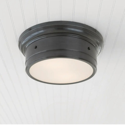 Потолочный светильник круглый черного цвета Modern Simple Ceiling Light
