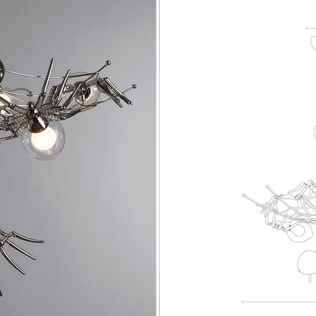 Потолочный светильник Паук Spiders lamp 6