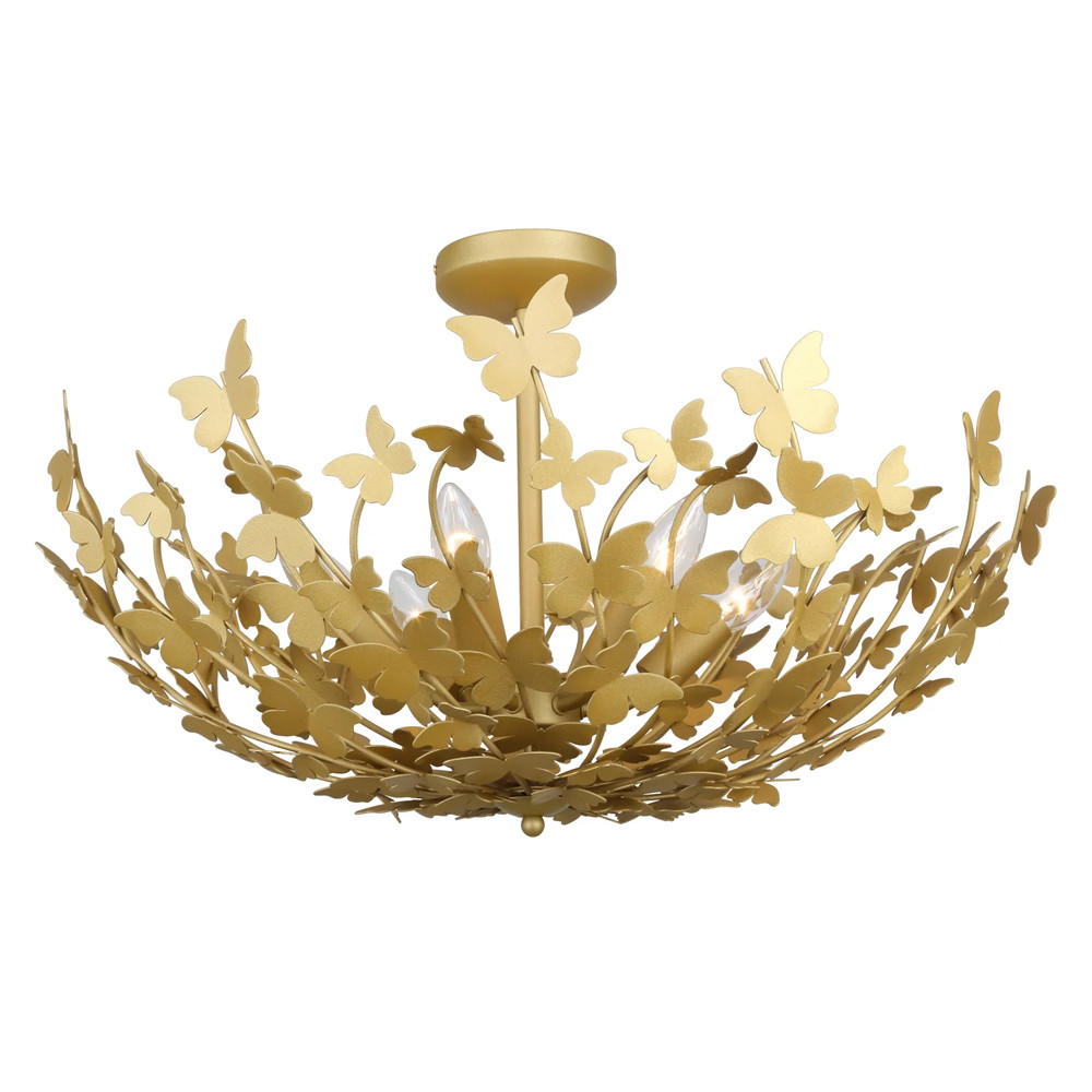 Потолочный светильник с абажуром оформленным в виде стаи бабочек Eternal Butterflies