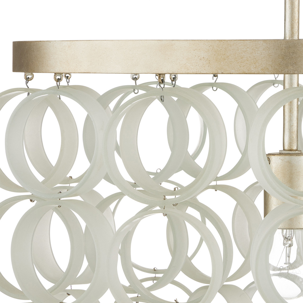 Потолочный светильник с каскадом из круглых декоративных колец Waterfall from the Rings