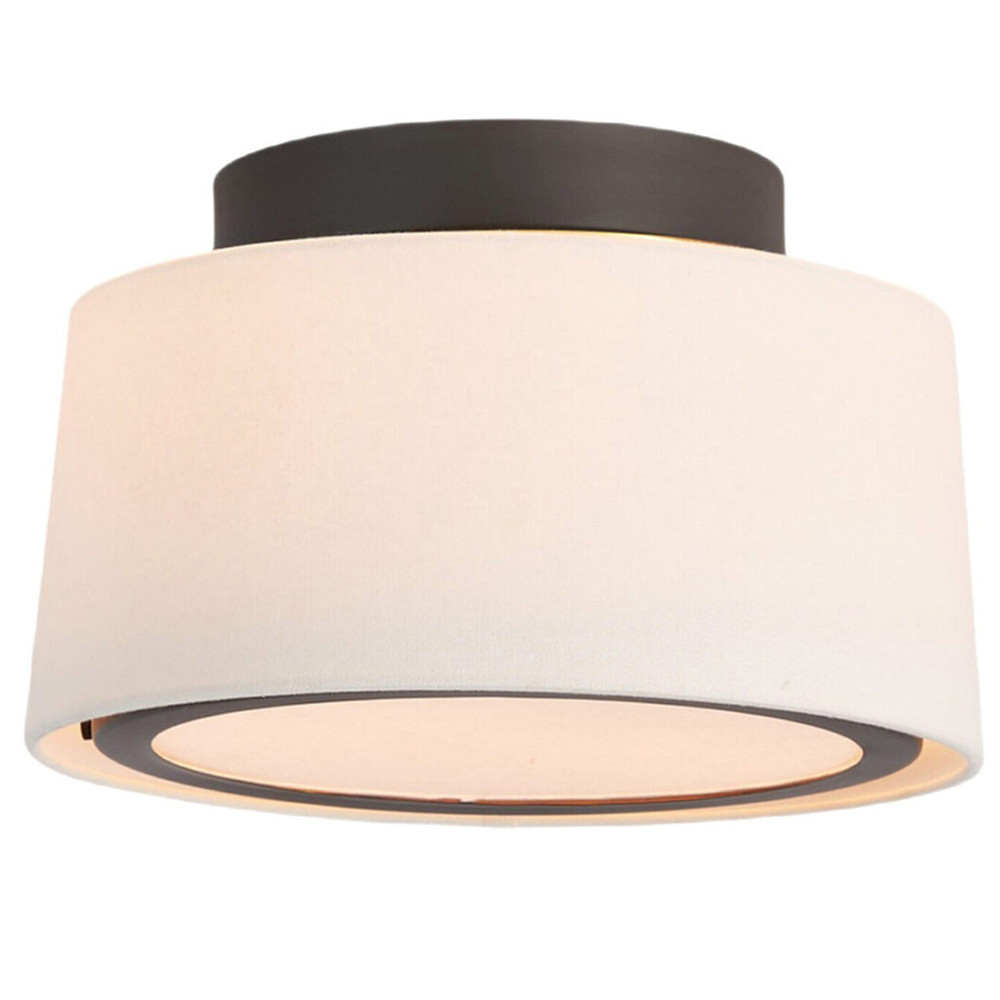 Потолочный светильник с круглым хлопковым абажуром Frosted Diffuser