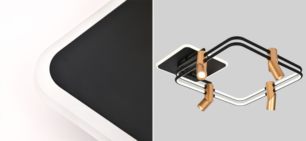 Потолочный светильник с поворотными спотами Hight-tech Spots