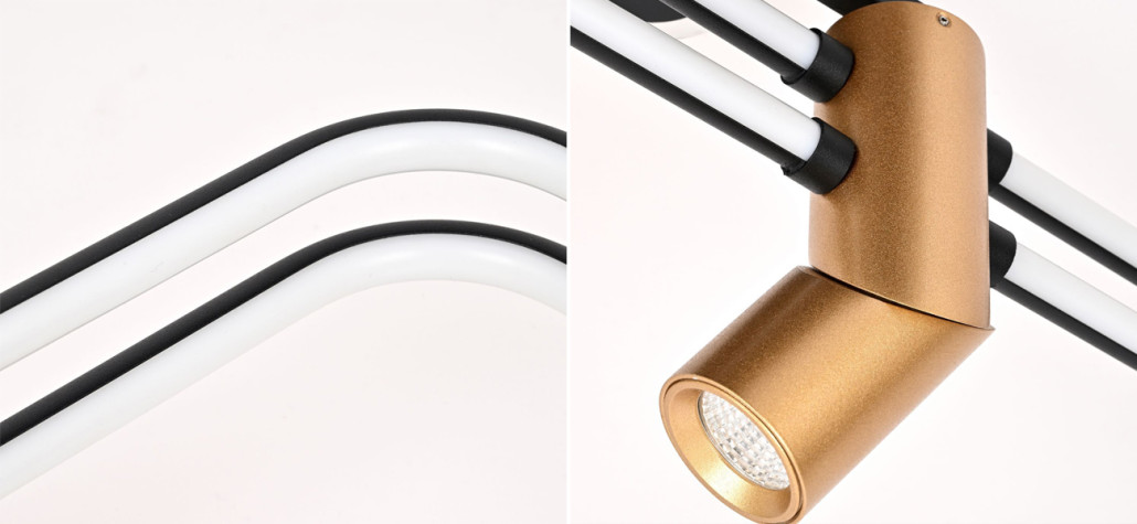 Потолочный светильник с поворотными спотами Hight-tech Spots